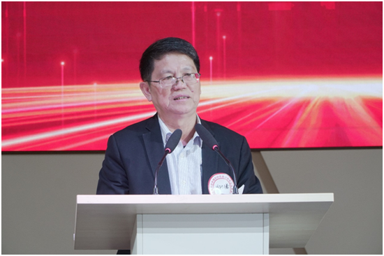 海南省宋庆龄宋耀如研究会会长陈封椿致辞。符敦孝摄